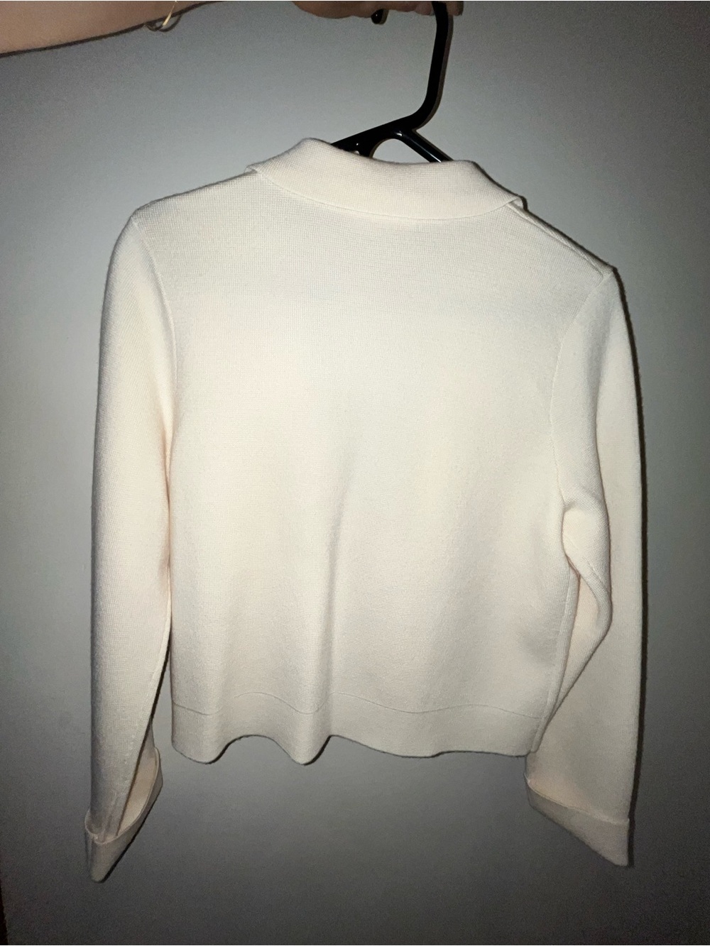Sezane Cream Button-Up Knit Jacket - Picture 8 of 12